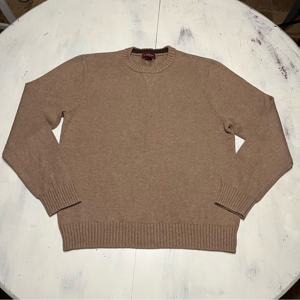 Vintage 90’s Covington Pullover Sweater Men’s L Crewneck 100% Cotton Preppy